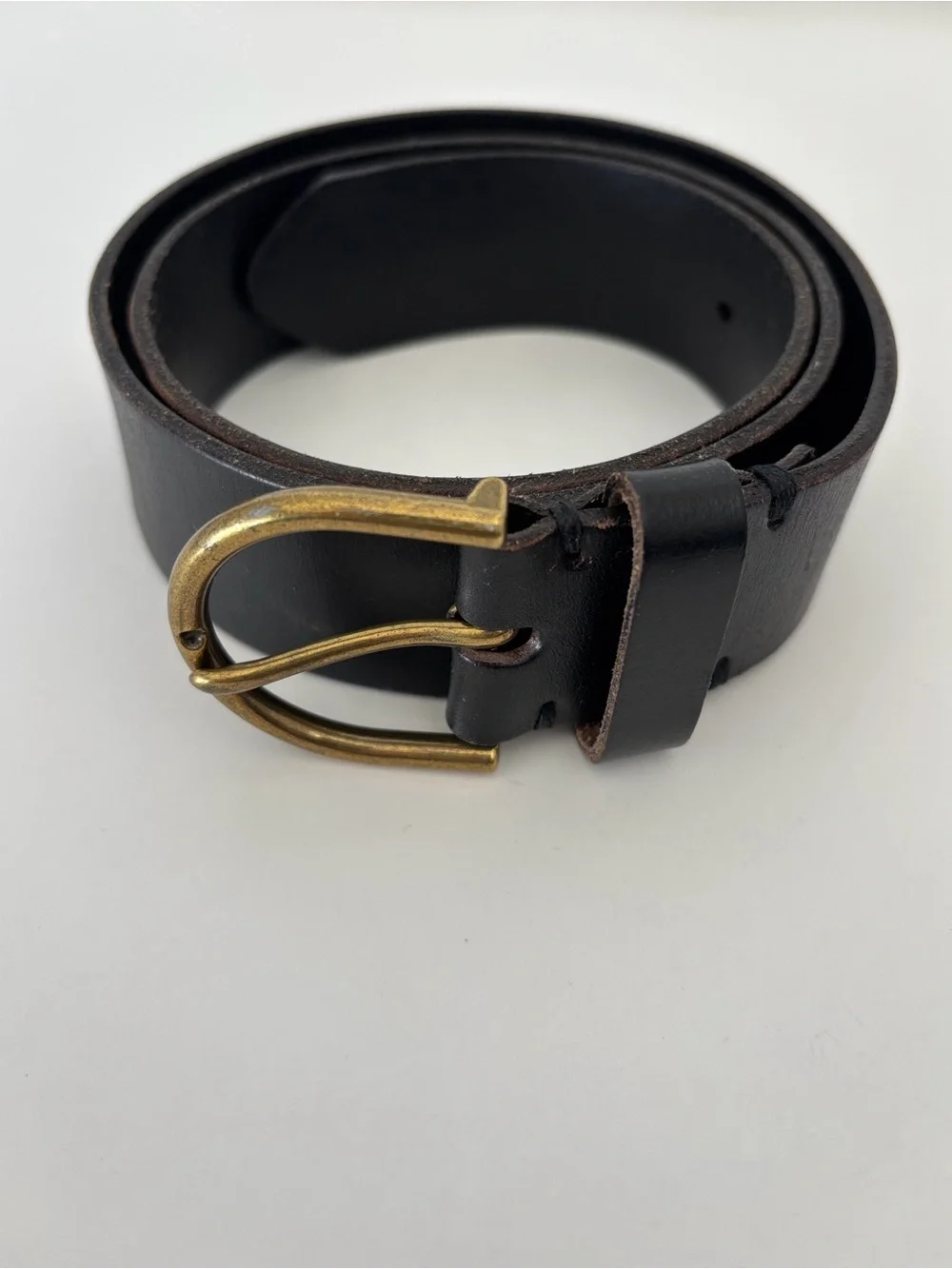 American Eagle Black Leather Belt Women’s Size Small